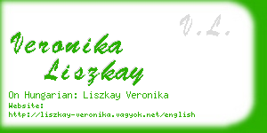 veronika liszkay business card